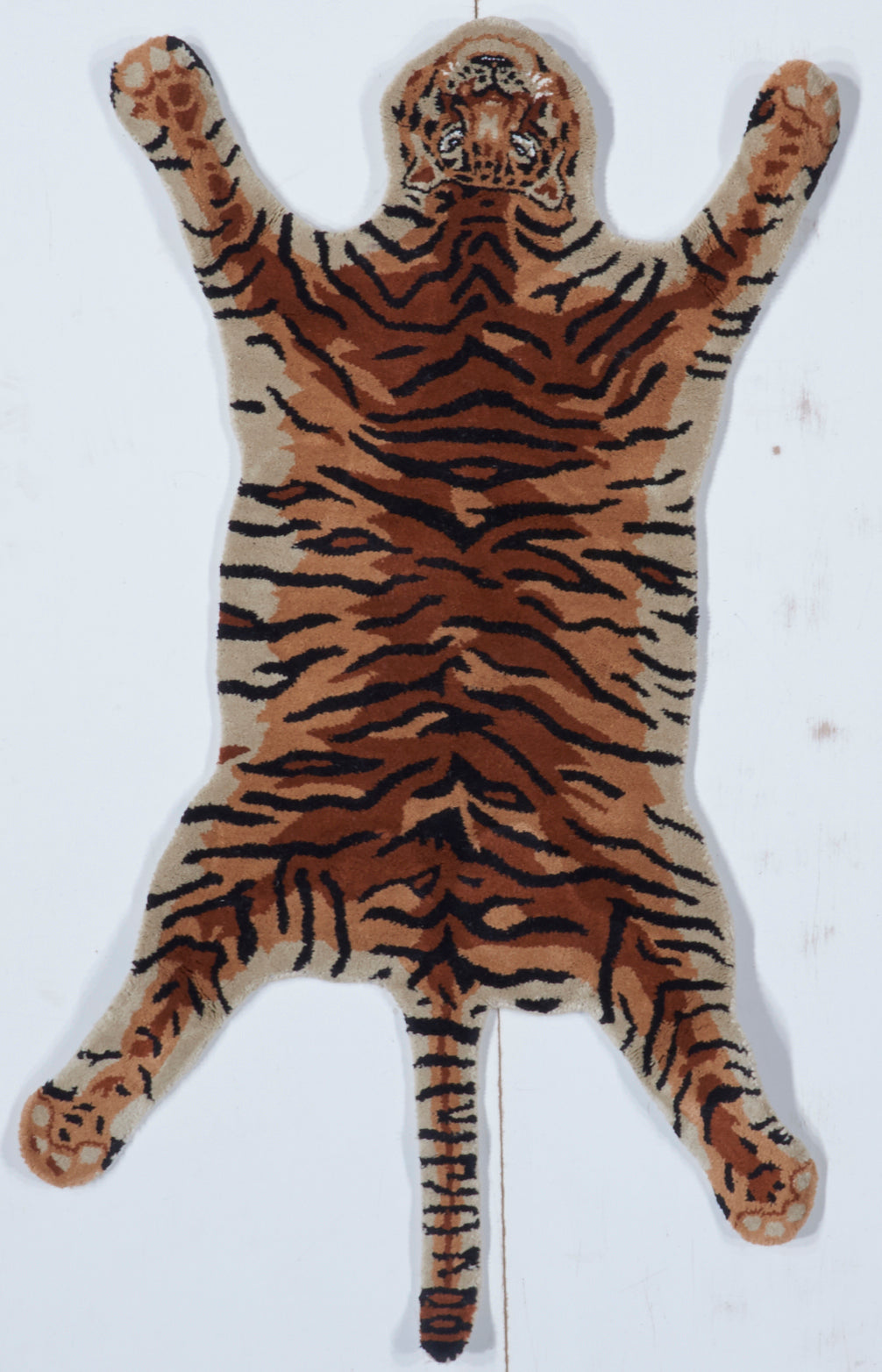 Modern Handmade Tiger Wool Rug 3' x 5'