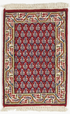 Traditional Hand Knotted Red Wool Rug 1'4 x 2' - IGotYourRug