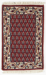 Traditional Hand Knotted Red Wool Rug 1'4 x 2' - IGotYourRug