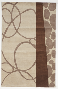 Contemporary Tufted Brown Wool Rug 5' x 8' - IGotYourRug