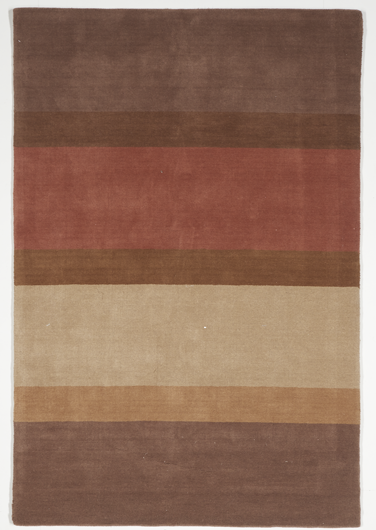 Contemporary Tufted Brown Multicolor Wool Rug 5' x 8' - IGotYourRug