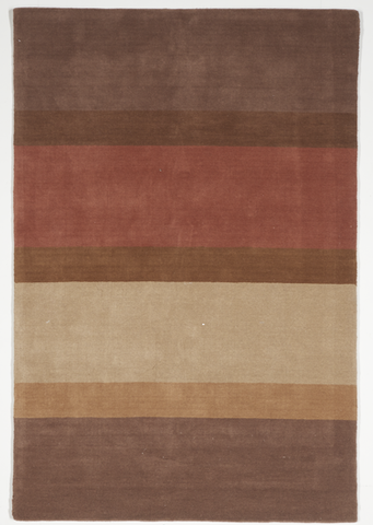 Contemporary Tufted Brown Multicolor Wool Rug 5' x 8' - IGotYourRug