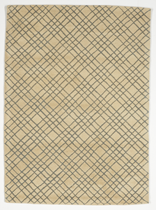 Contemporary Tufted Beige Tan Gray Wool Rug 5' x 8' - IGotYourRug
