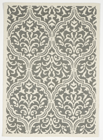 Transitional Tufted Gray Ivory Wool Rug 5' x 7' - IGotYourRug