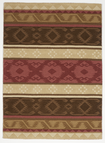 Contemporary Tufted Brown Multicolor Wool Rug 5' x 7' - IGotYourRug
