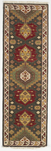 Traditional Hand Knotted Multicolor Wool Runner Rug 2'7 x 8'2 - IGotYourRug