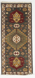 Traditional Hand Knotted Multicolor Wool Runner Rug 2'6 x 6'1 - IGotYourRug