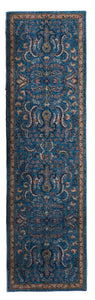 Traditional Machine Made Blue Runner Rug 2'3 x 8' - IGotYourRug