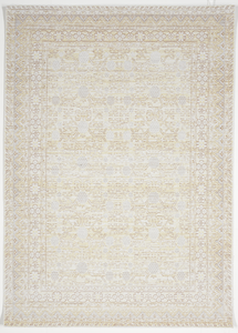 Transitional Machine Made White Ivory Beige Manmade Rug 5' x 8' - IGotYourRug