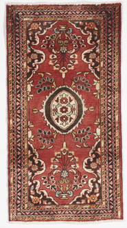 Traditional Hand Knotted Red Burgundy Multicolor Rug 2'2 x 4'2 - IGotYourRug