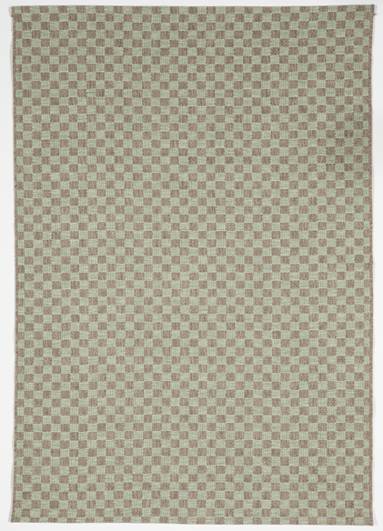 Geometric Hand Loomed Brown Green Rug 5' x 8' - IGotYourRug