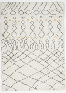 Transitional Machine Made White Gray Rug 5' x 8' - IGotYourRug