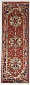 Traditional Hand Knotted Orange Blue Red Multicolor Runner Rug 2'7 x 7'10 - IGotYourRug