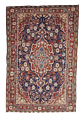Traditional Hand Knotted Red Blue Rug 2'2 x 3'4 - IGotYourRug