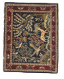 Traditional Hand Knotted Blue Red Rug 2'5 x 3'2 - IGotYourRug