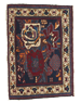 Traditional Hand Knotted Blue Multicolor Rug 1'10 x 2'8 - IGotYourRug