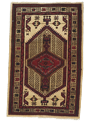 Traditional Hand Knotted Red Burgundy Beige Rug 2'3 x 3'7 - IGotYourRug