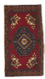 Traditional Hand Knotted Red Multicolor Rug 1'8 x 3'2 - IGotYourRug