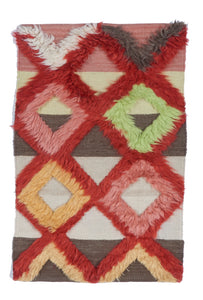 Modern Contemporary Hand Knotted Multicolor Wool Rug 2' x 3' - IGotYourRug