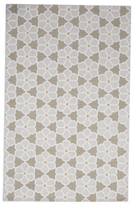 Contemporary Tufted Floral Beige Tan Multicolor Rug 5' x 8' - IGotYourRug