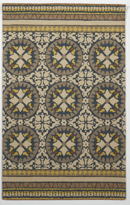 Contemporary Tufted Brown Multicolor Wool Rug 5' x 8' - IGotYourRug