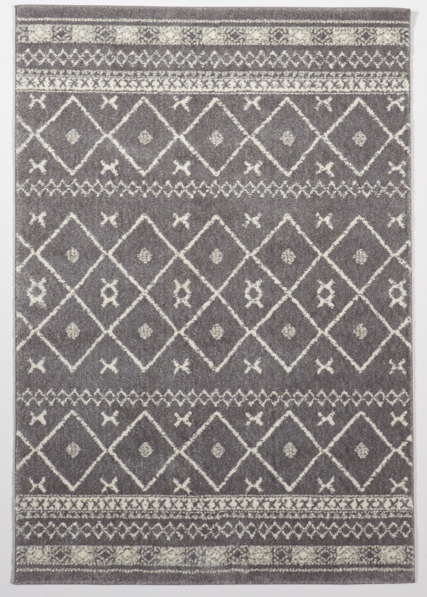 Contemporary Machine Made Gray Rug 5'0 x 7'6 - IGotYourRug