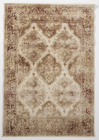 Transitional Machine Made Beige with Gold Embroidery Rug 5' x 8' - IGotYourRug