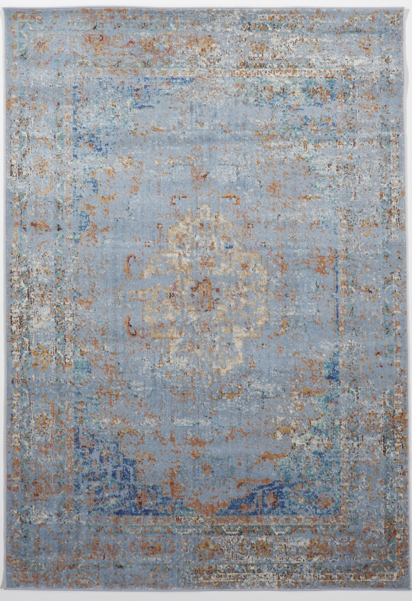 Transitional Machine Made Blue Rug 5' x 8' - IGotYourRug