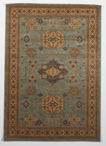 Traditional Machine Made Blue Multi Rug 5' x 8' - IGotYourRug