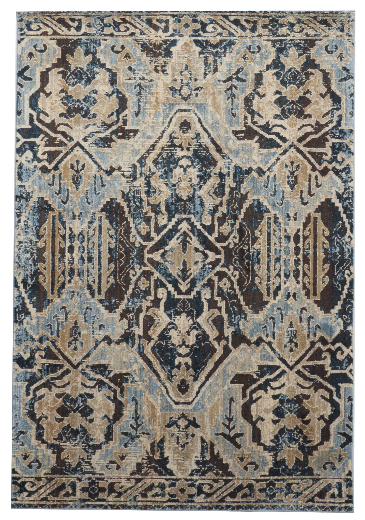 Transitional Machine Made Multicolor Rug 5' x 8' - IGotYourRug