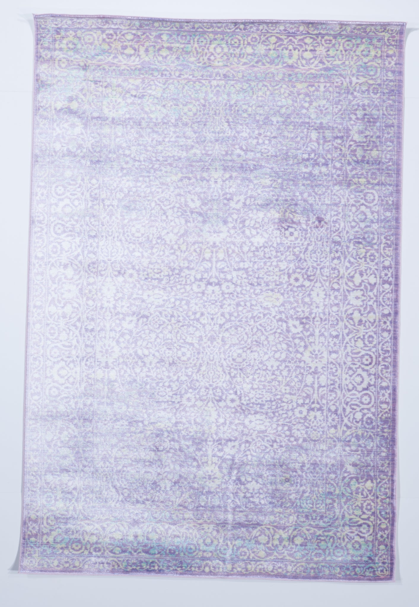 Transitional Machine Made Purple White Rug 5' x 8' - IGotYourRug