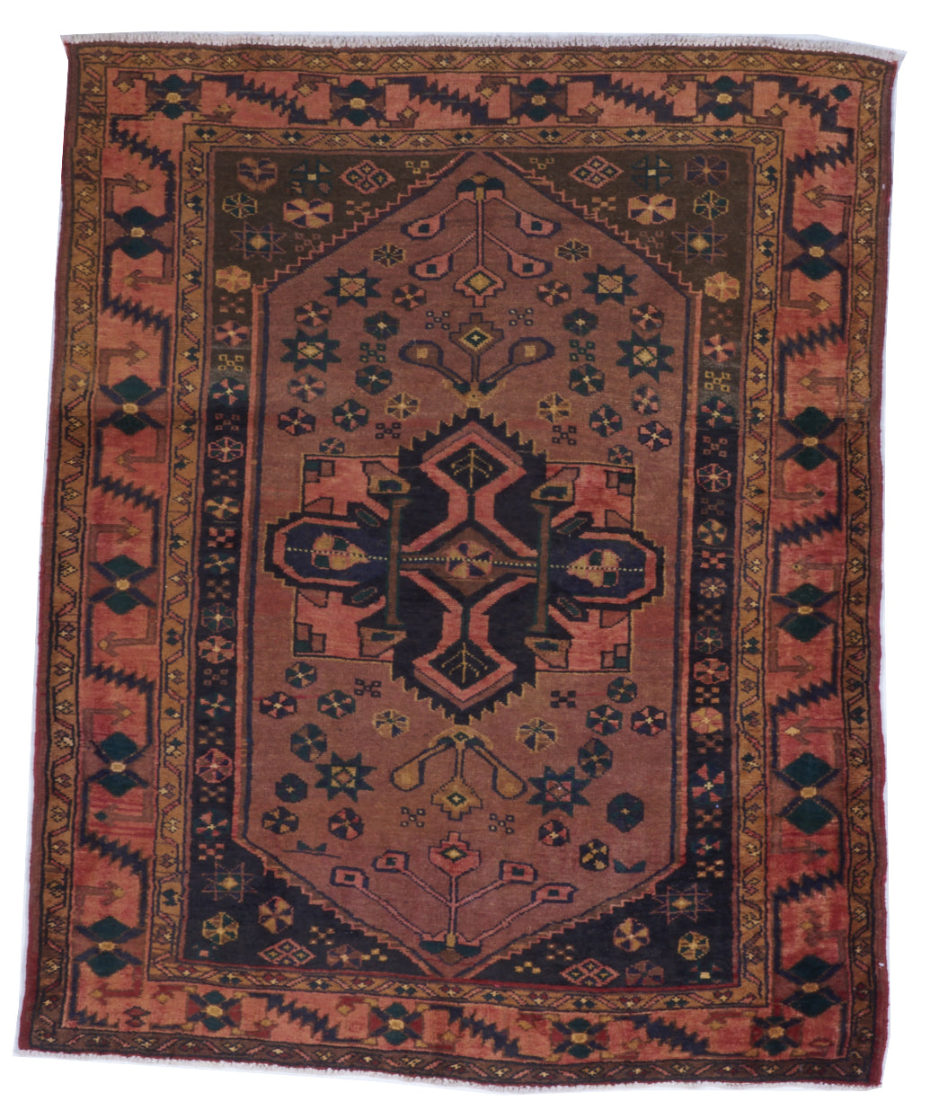 Machine Made Rust Black Rug 5'3 x 7'10 - IGotYourRug