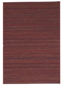 Indoor/Outdoor Machine Made Red Multicolor Manmade Rug 5'3 x 7'6 - IGotYourRug