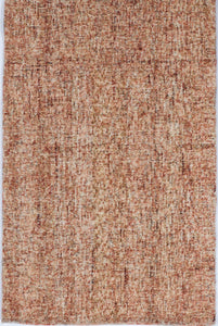 Solid Tufted Orange Wool Rug 3'6 x 5'6 - IGotYourRug