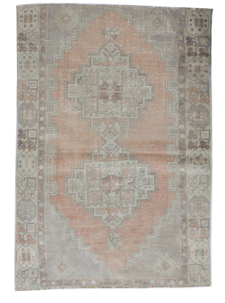 Tribal Handmade Multicolor, Peach Rug 3'3 x 4'8 - IGotYourRug
