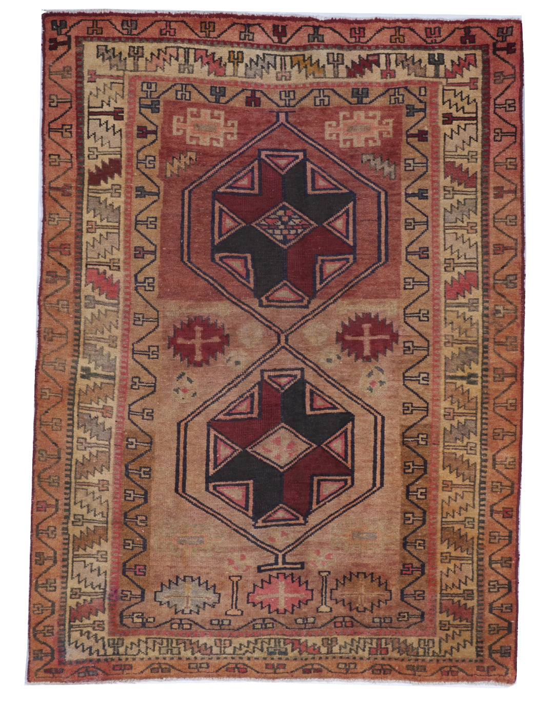 Hamadan Handmade Rust Wool Rug 4'11 x 6'9 - IGotYourRug