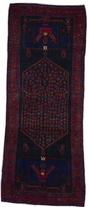 Tribal Handmade Red Wool Runner Rug 4'3 x 11'2 - IGotYourRug