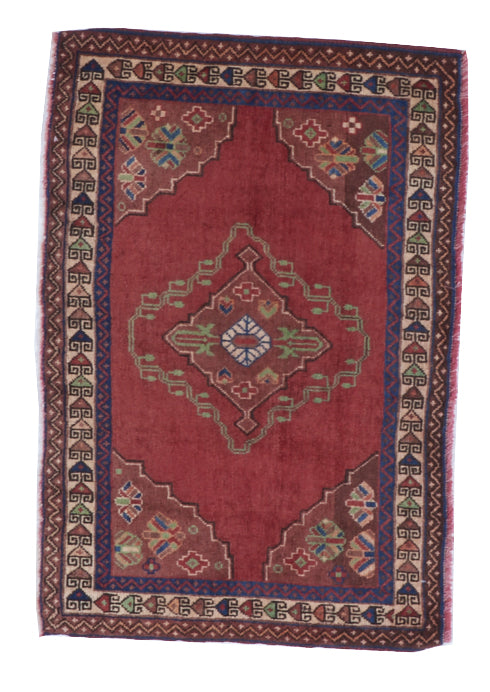 Tribal Handmade Red Multicolor Wool Rug 2'1 x 3'2 - IGotYourRug