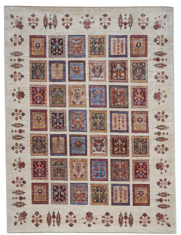 Kazak Handmade Multicolor Wool Rug 5'8 x 7'7 - IGotYourRug