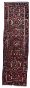 Traditional Handmade Red Wool Runner Rug 3'3 x 10' - IGotYourRug