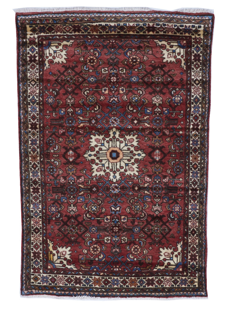 Tribal Handmade Red Multicolor Wool Rug 3'3 x 5' - IGotYourRug