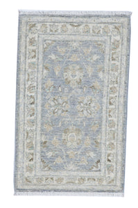 Traditional Handmade Blue Ivory Multicolor Wool Rug 2' x 3' - IGotYourRug