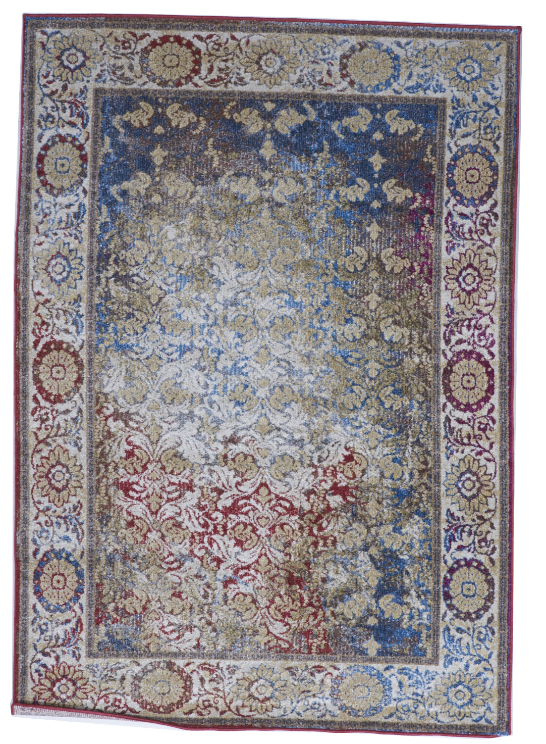 Transitional Machine Made Multicolor Wool Rug 5'3 x 7'3 - IGotYourRug