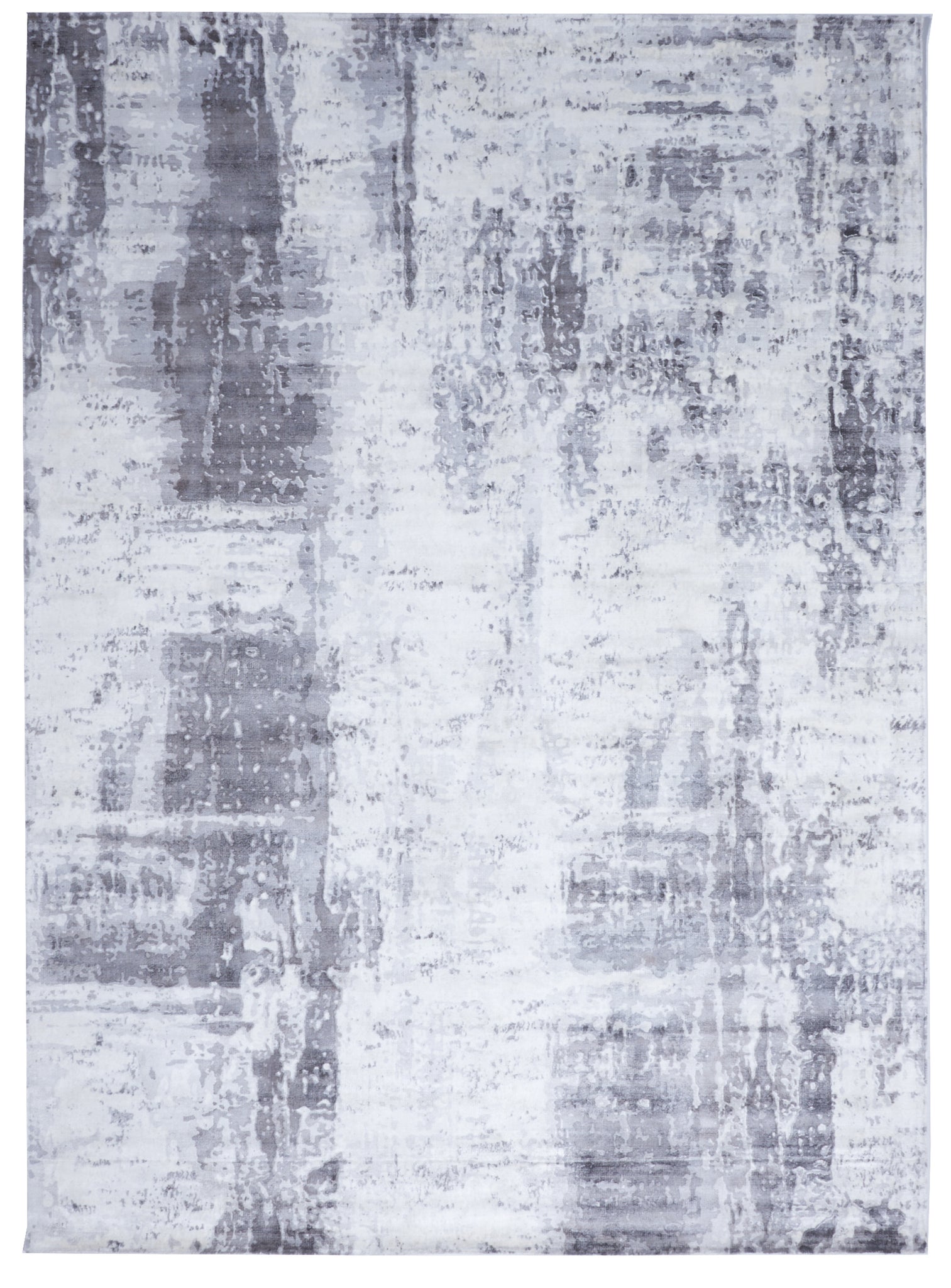 Contemporary Tufted Ivory Gray Wool Art Silk Rug 8' x 11' - IGotYourRug