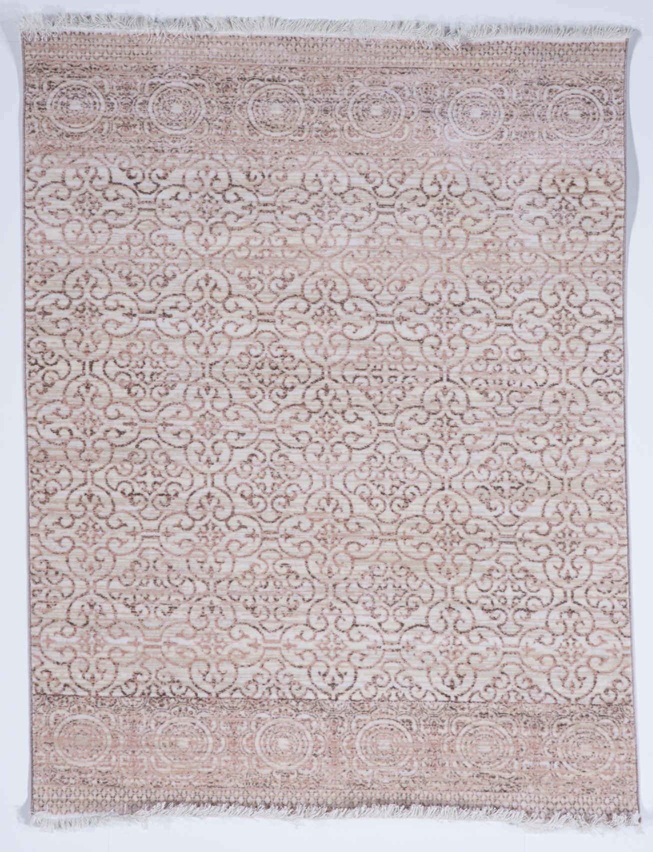 Transitional Machine Made Pink Rug 5'3 x 7'6 - IGotYourRug