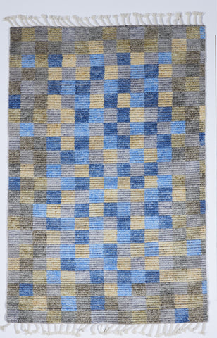 Transitional Hand Knotted Multicolor Wool Rug 5' x 8' - IGotYourRug