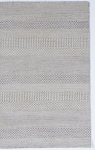 Contemporary Hand Knotted Gray Wool Rug 3' x 4'10 - IGotYourRug