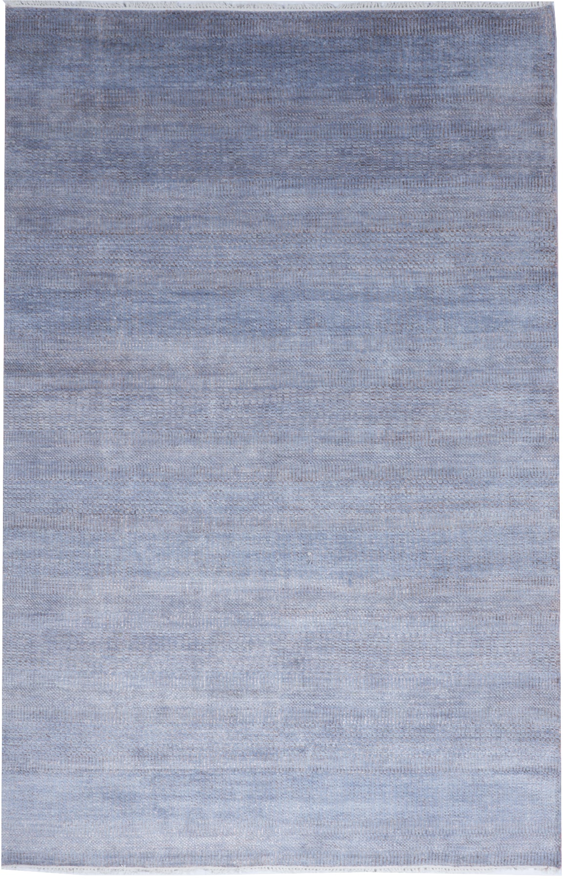 Coastal Handmade Blue Gray Wool Viscose Rug 6' x 9'2 - IGotYourRug