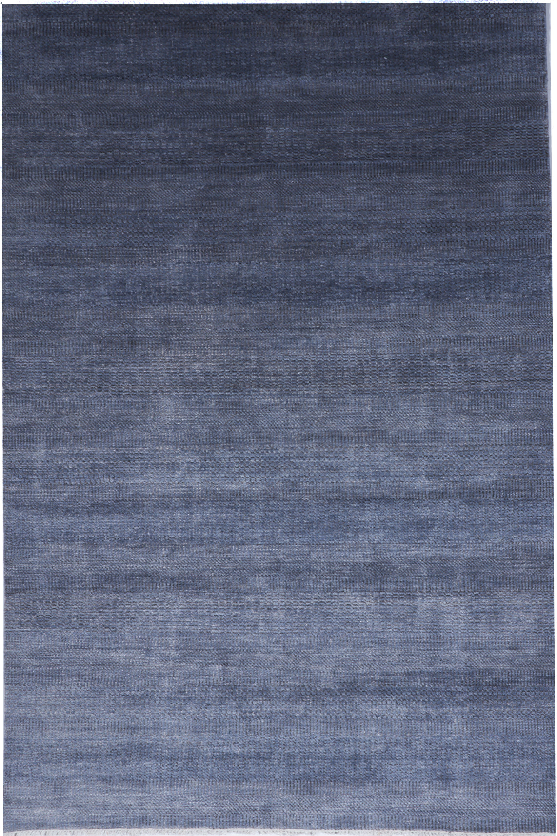 Contemporary Handmade Blue Wool Viscose Rug 6' x 8'11 - IGotYourRug