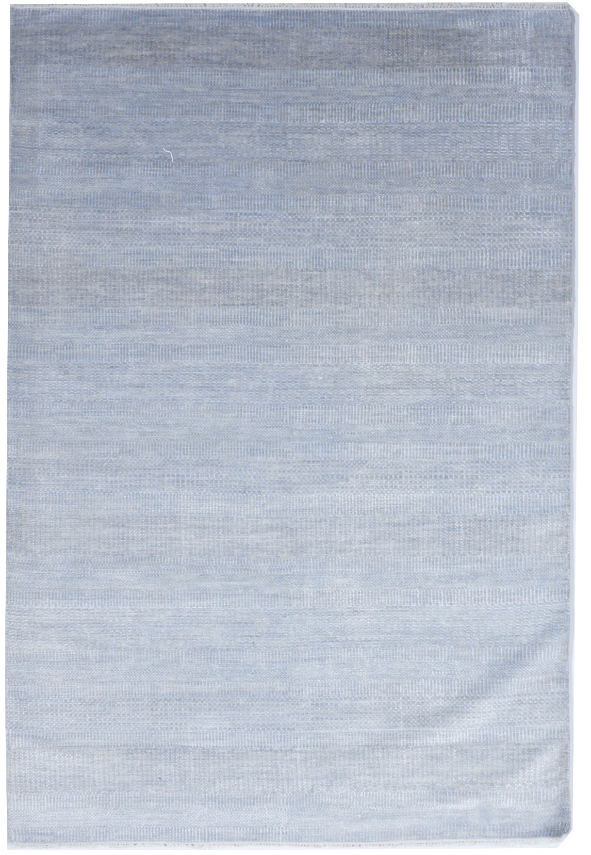 Coastal Handmade Blue Wool Viscose Rug 6'1 x 9' - IGotYourRug